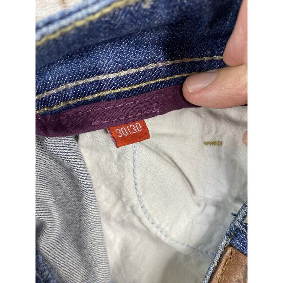 Esprit Denim Womens Jeans Size 30x30 Blue Bootcut Low Rise Cotton Distressed - Picture 10 of 12